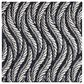 Safavieh Micro-Loop MLP170H 5" Square Charcoal and Ivory Area Rug, , large