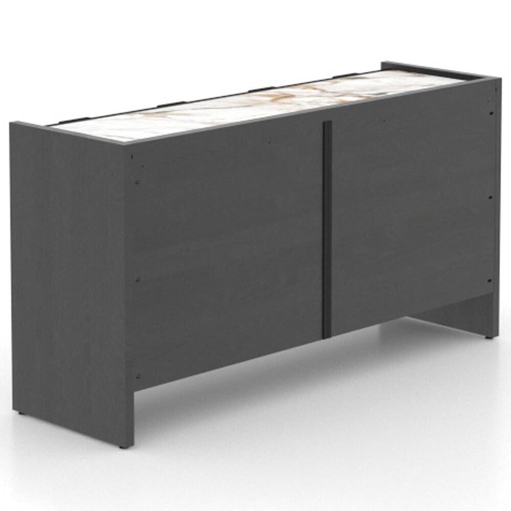 Declan Dining 4-Door Buffet in Cognac Peppercorn Washed and Shell, , large