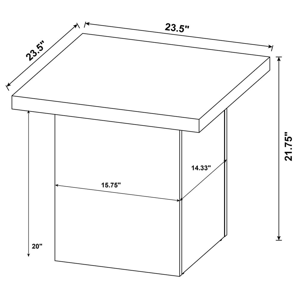 Pacific Landing Max End Table in Black, , large