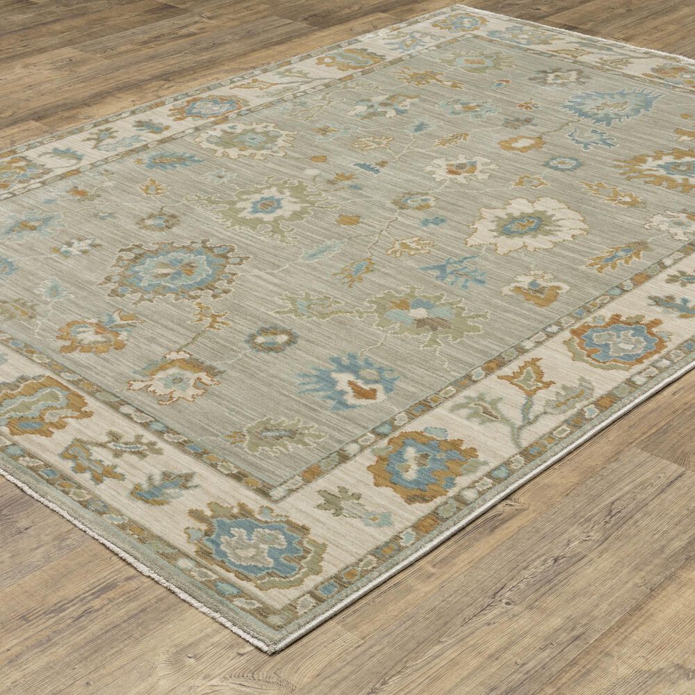 Oriental Weavers Maeve MAE11 Grey and Blue 5&#39;3&quot; x 7&#39;6&quot; Area Rug, , large