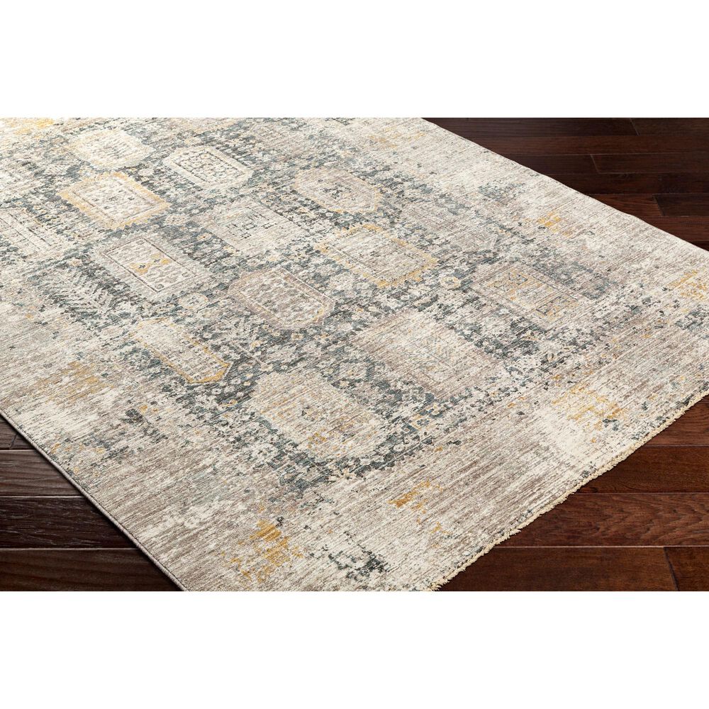 Surya Carlisle CSI2319 5&#39;3&quot; x 7&#39;9&quot; Dark Brown, Medium Gray, Off-White, Olive and Dark Blue Area Rug, , large