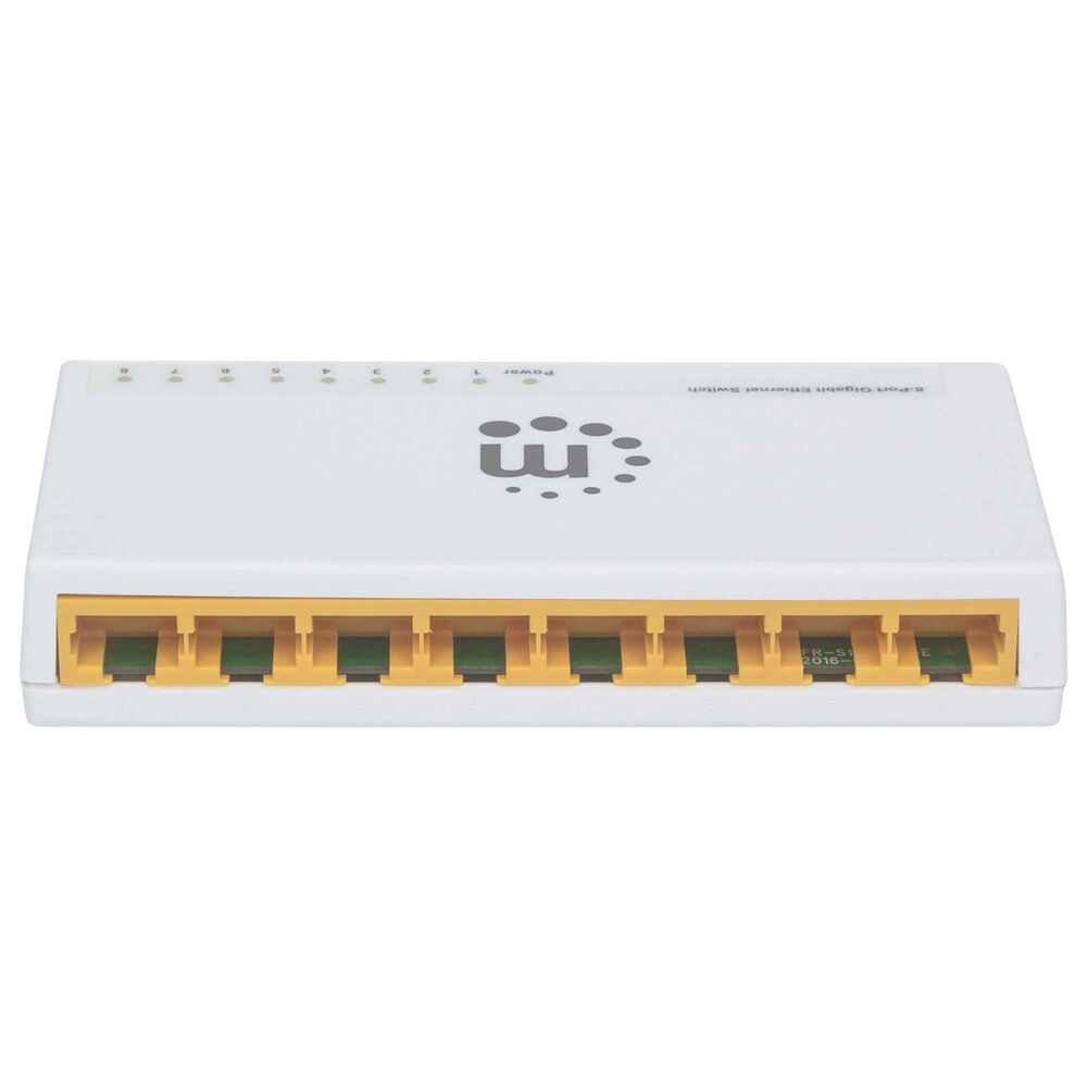 Manhattan 8-Port Desktop Gigabit Ethernet Switch in White, , large
