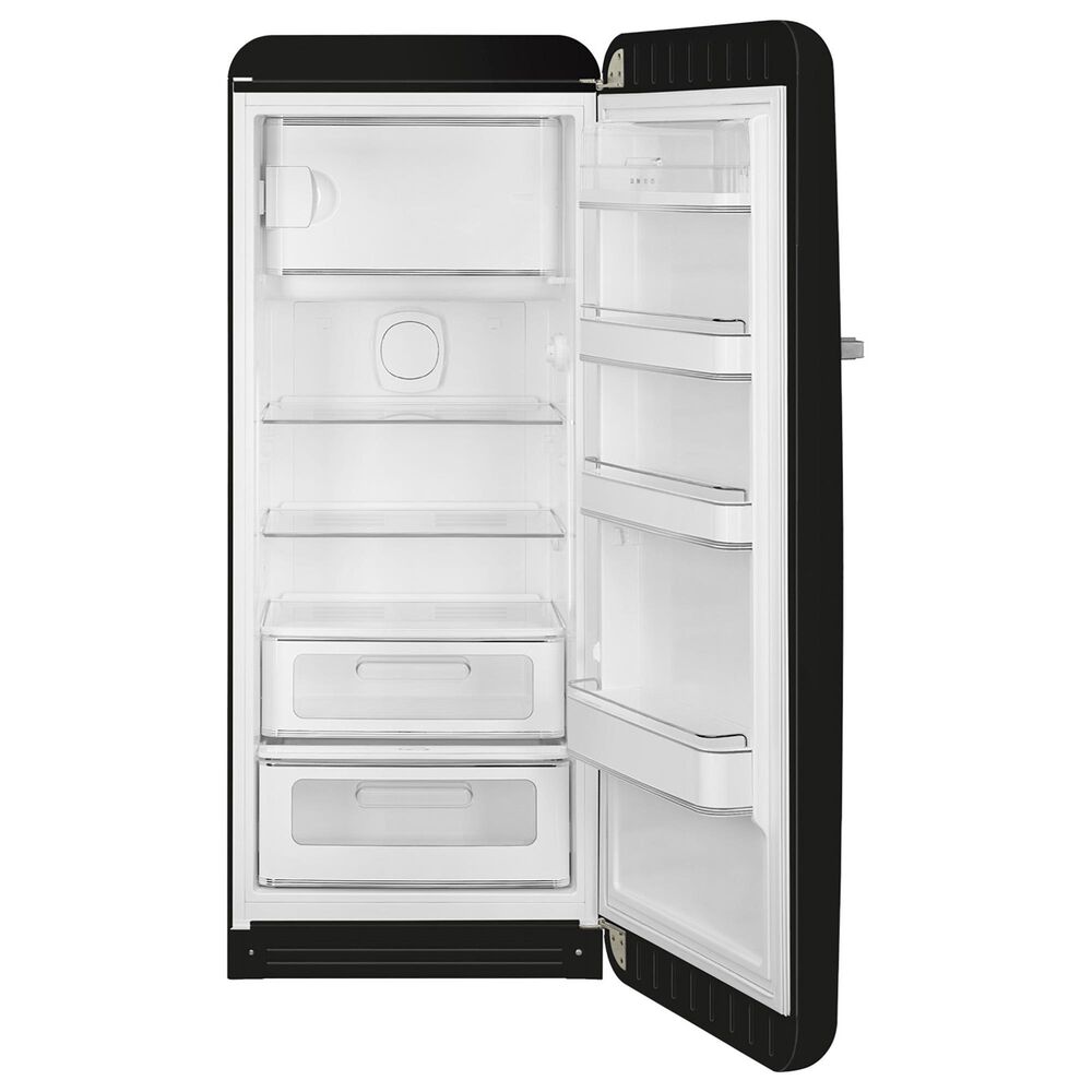 SMEG 9.92 Cu. Ft. Freestanding Compact Refrigerator with Right Handle in Black, , large