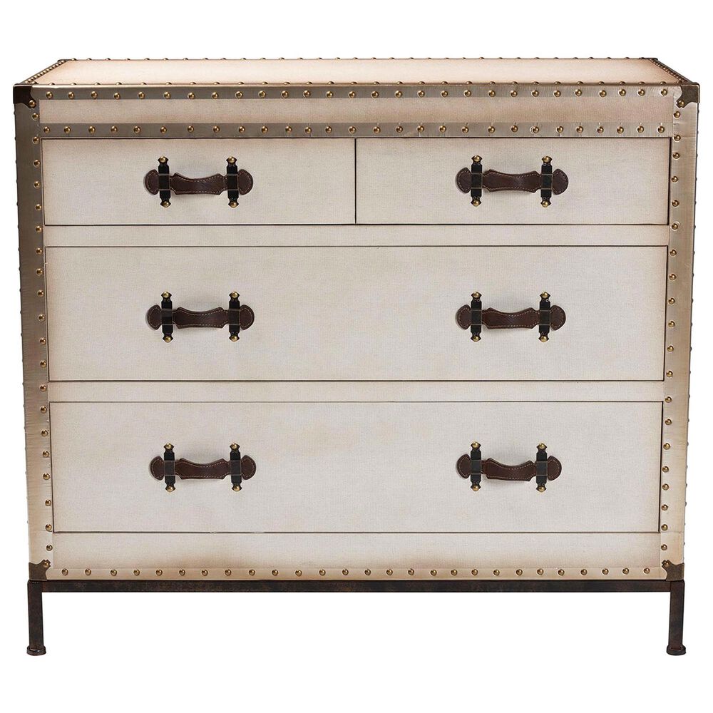 Baxton Studio Benton 4-Drawer Storage Cabinet in Beige, , large
