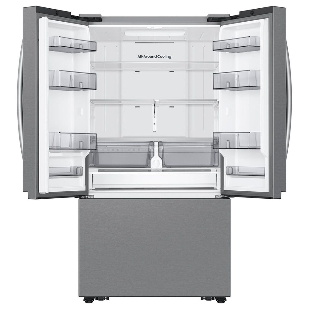 Samsung 27 Cu. Ft. Mega 3-Door French Door Refrigerator with Dual Auto Ice Maker in Stainless Steel, , large