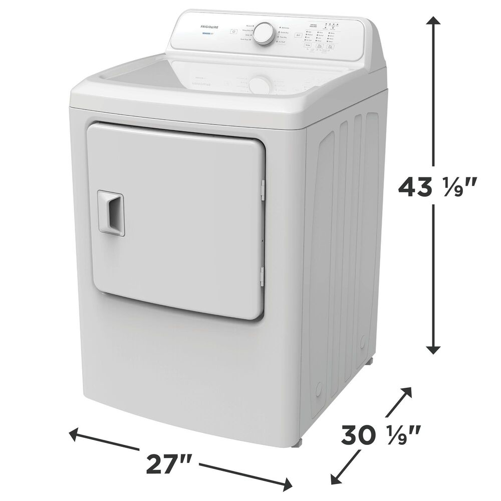 Frigidaire 7 Cu. Ft. Front Load Gas Dryer in White, , large