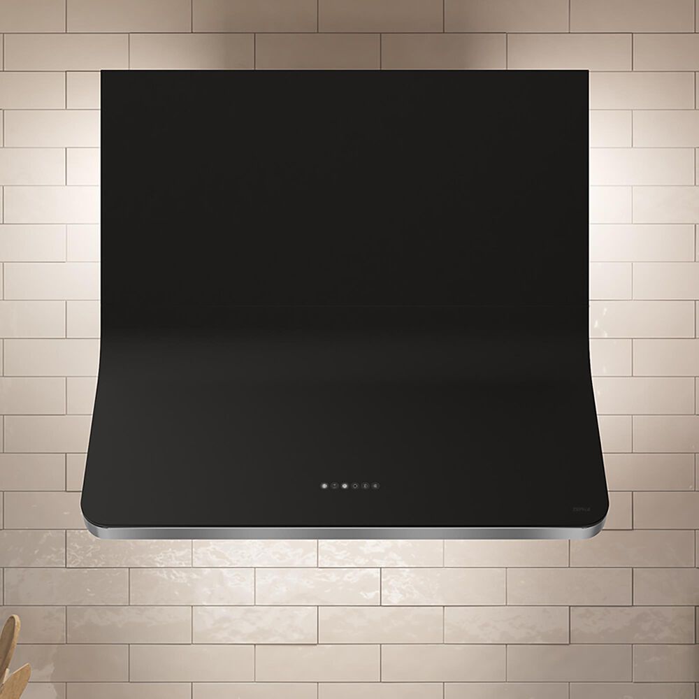 Zephyr Horizon 36&quot; Wall Mount Range Hood in Black, , large