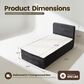 HOMLUX Plush Twin Mattress with Grey Headboard, , large