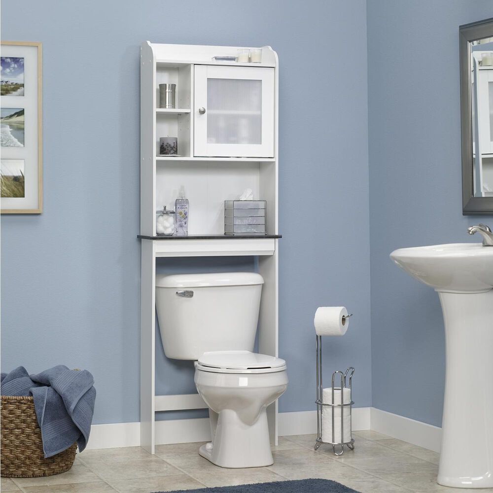 Sauder Caraway Etagere in Soft White, , large