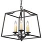 Golden Lighting Athena 3-Light Pendant in Natural Black, , large