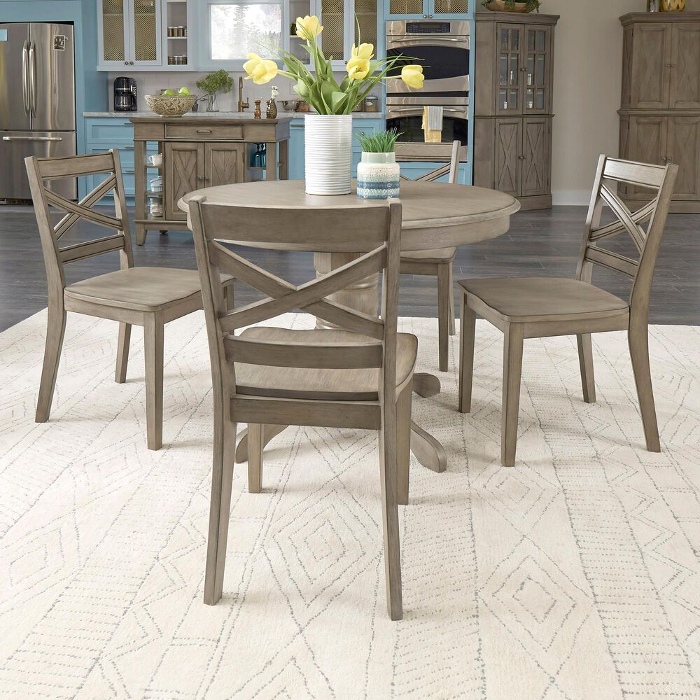 Homestyles Mountain Lodge 5-Piece Dining Set in Gray, , large