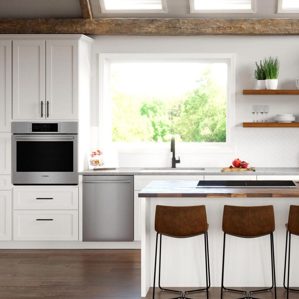 Bosch 800 Series 30&quot; Built-In Single Electric Convection Wall Oven in Stainless Steel, , large