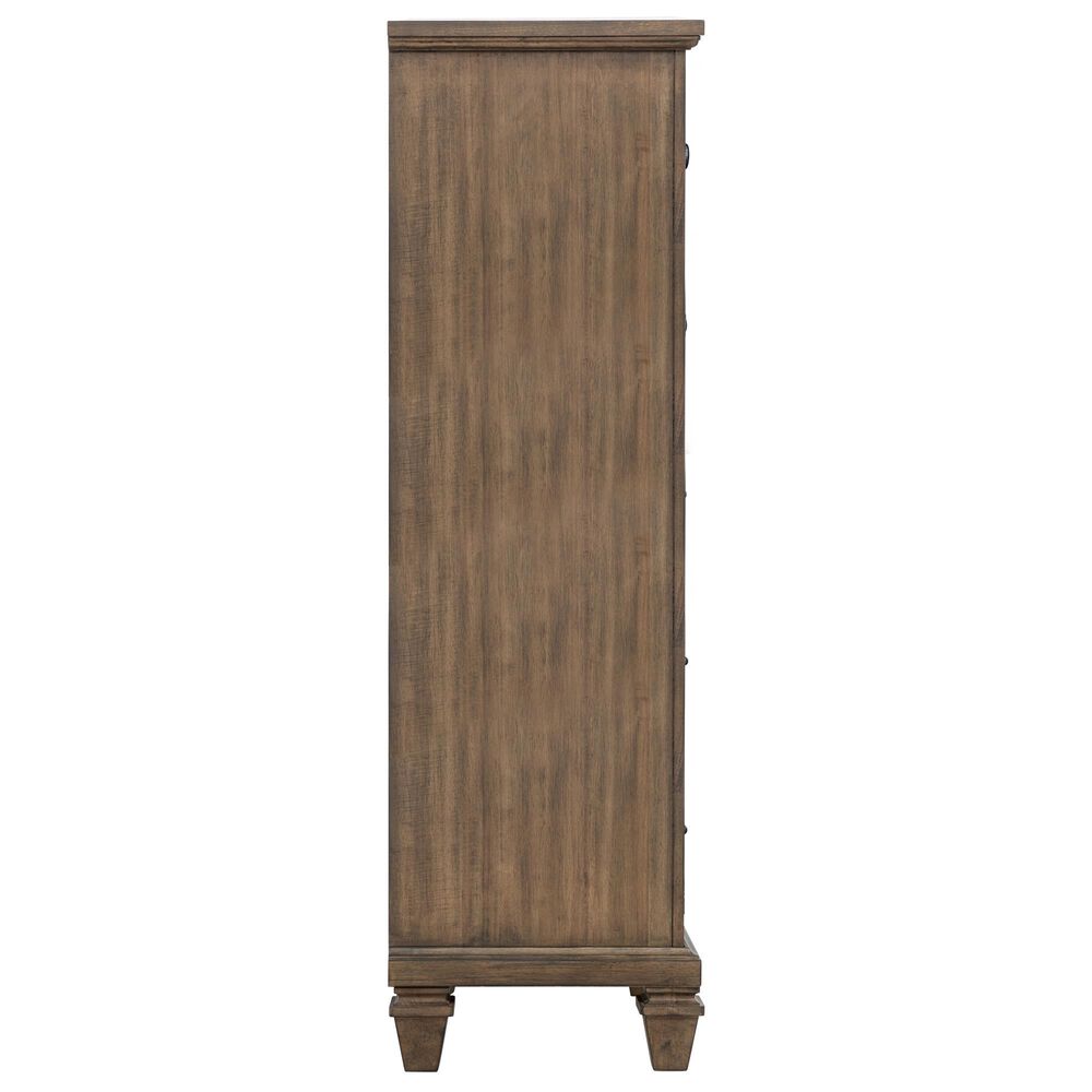New Heritage Mariana 5 Piece Queen Bedroom Set in Vintage Mocha with Panel Bed, Dresser, Mirror, Nightstand and Chest, , large