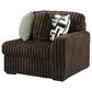 Ashley Midnight-Madness 5-Piece Left Facing Sectional with Chaise in Chocolate, , large