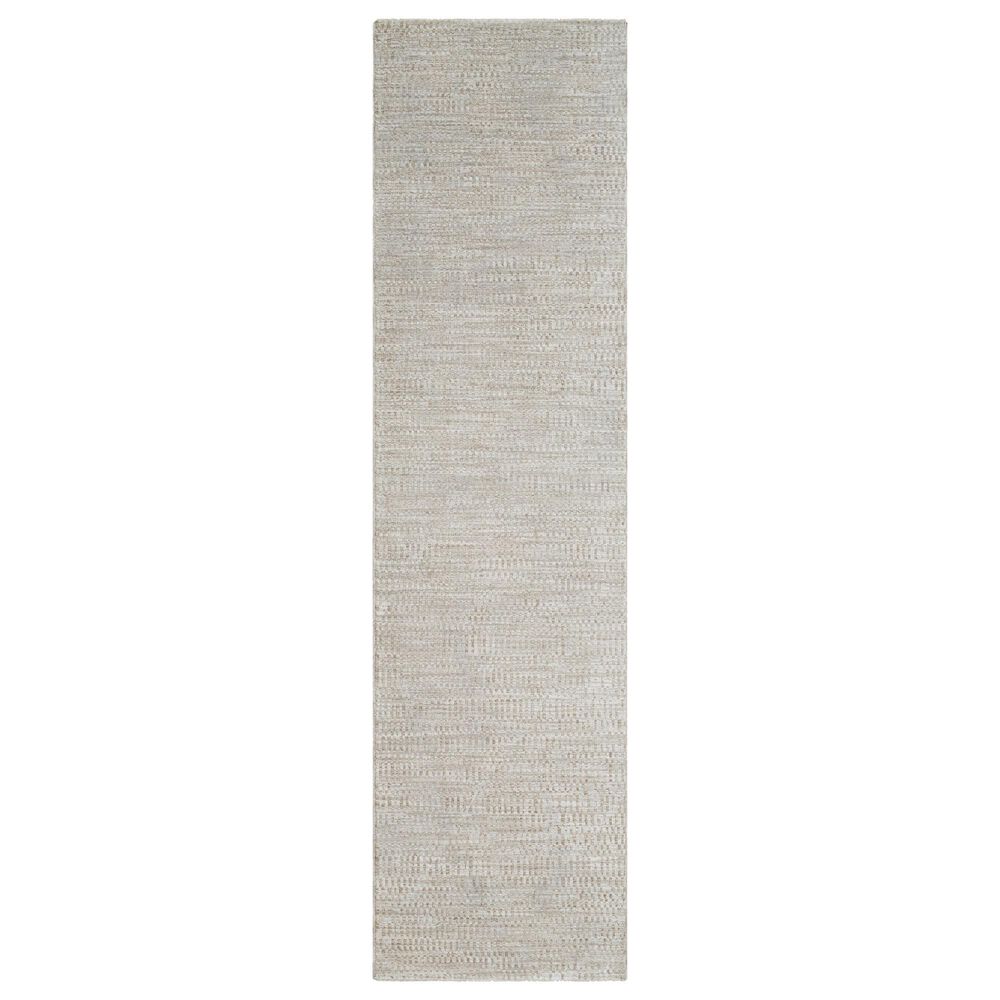 Surya Masterpiece Light Gray and Medium Gray 2"7" x 10" Runner, , large