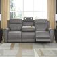 Ashley 5Z-Comfort Power Reclining Sofa and Loveseat Set in Coin, , large