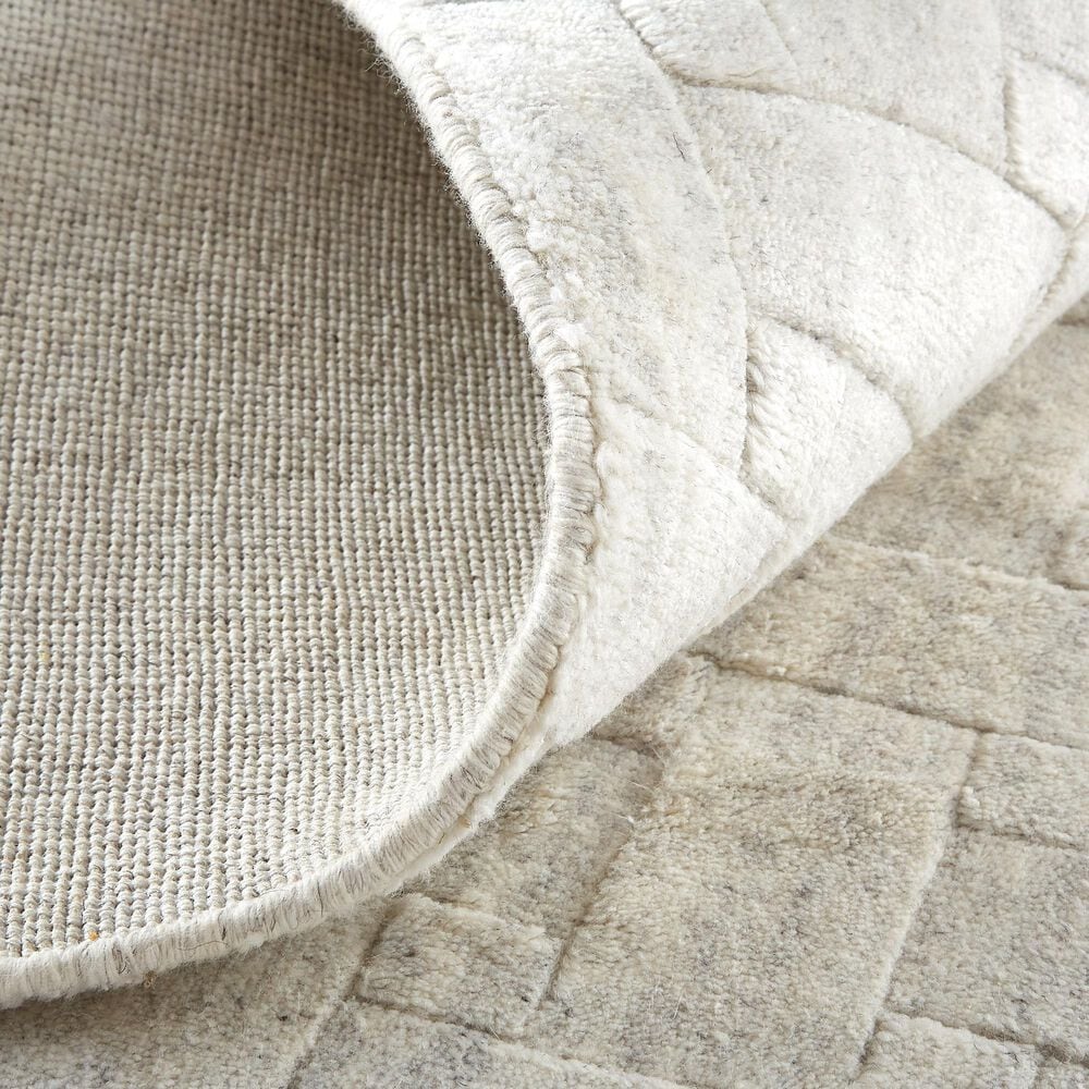 Feizy Redford 3&#39;6&quot; x 5&#39;6&quot; White Area Rug, , large
