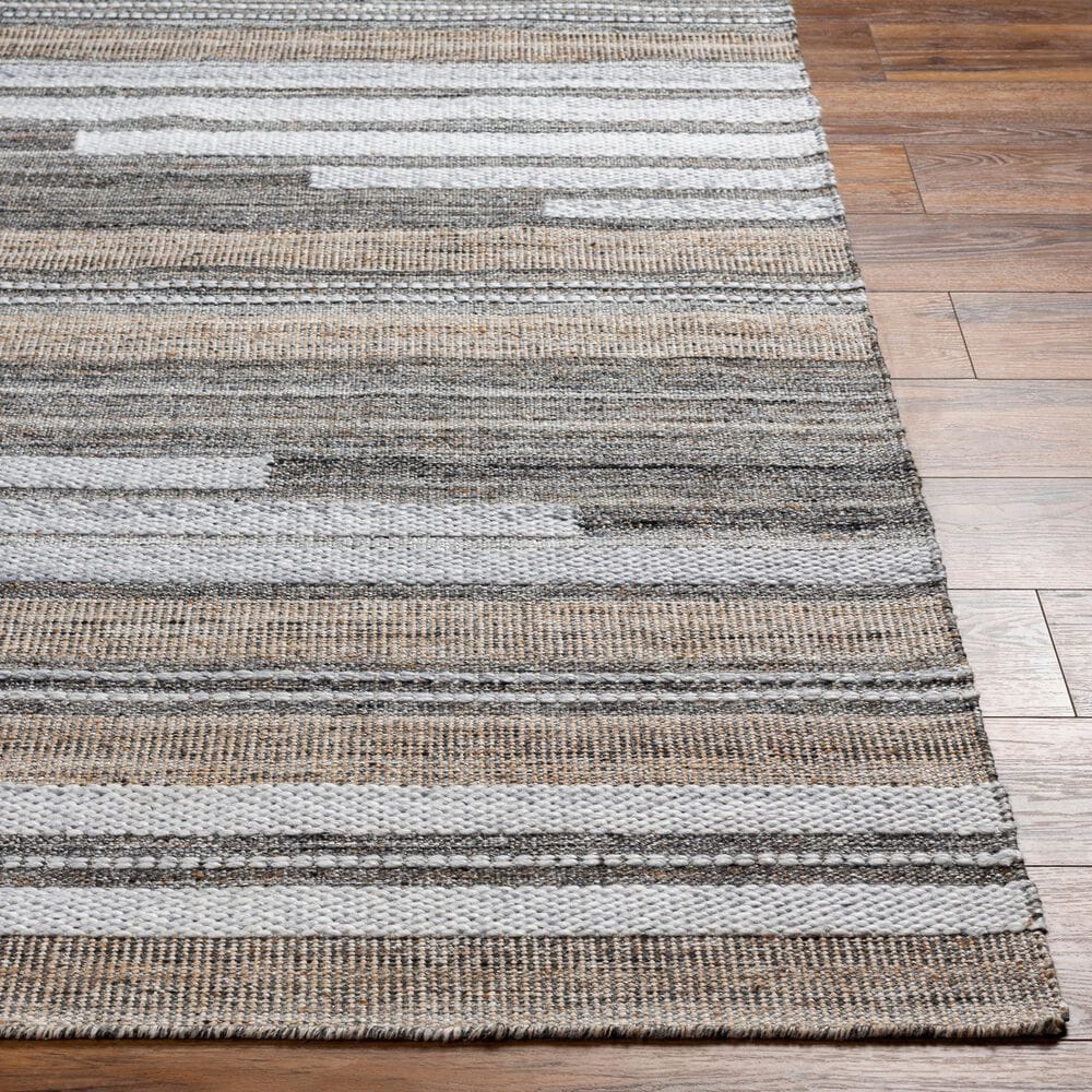 Surya Azalea 2&#39; x 3&#39; Black, Taupe, White and Brown Area Rug, , large