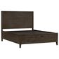 Hawthorne Furniture Norwich Queen Platform Panel Bed with Dresser and Nightstand in Dark Rustic Oak, , large