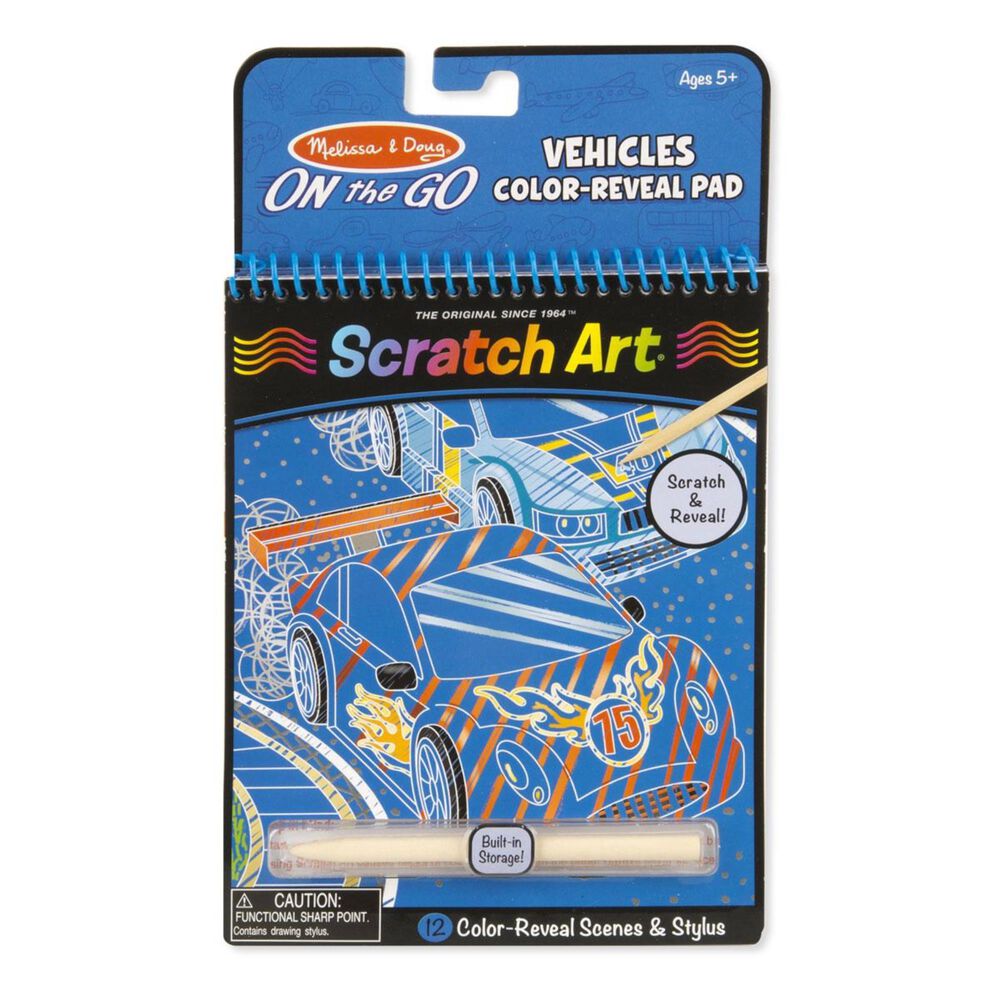 Melissa & Doug Vehicles Color - Reveal Pad - Vehicles, , large