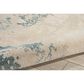 Nourison Maxell MAE13 5"3" x 7"3" Ivory and Teal Area Rug, , large