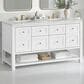 James Martin Vanities Breckenridge 60" Double Bathroom Vanity in Bright White with 3 cm Ethereal Noctis Quartz Top and Rectangular Sinks, , large