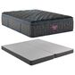 Simmons World Class Level Four Plush Pillow Top California King Mattress with Low Profile Box Spring, , large