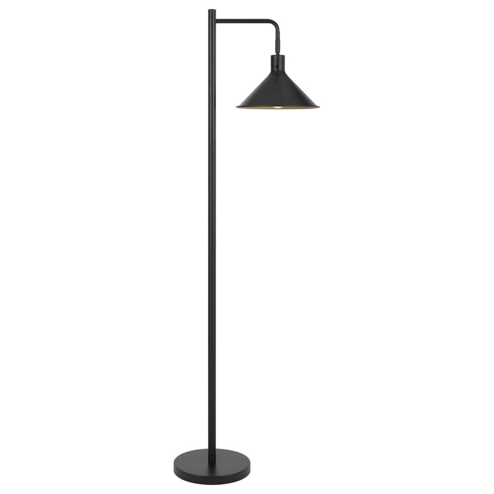Cal Lighting Campana Downbridge Floor Lamp in Black, , large