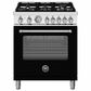 Bertazzoni Master 4.7 Cu. Ft. Freestanding Dual Fuel Range in Nero Matt, , large