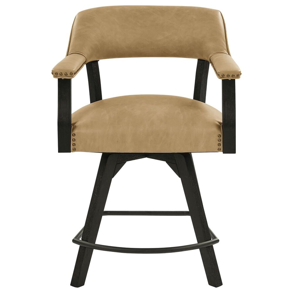 Steve Silver Rylie 24-inch Game Counter Captains Stool in Black, , large