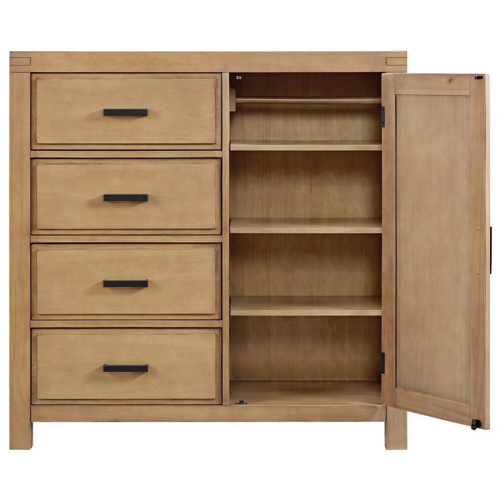 Oxford Baby Mystic 4-Drawer Chifforobe with Door in Honey, , large