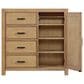 Oxford Baby Mystic 4-Drawer Chifforobe with Door in Honey, , large
