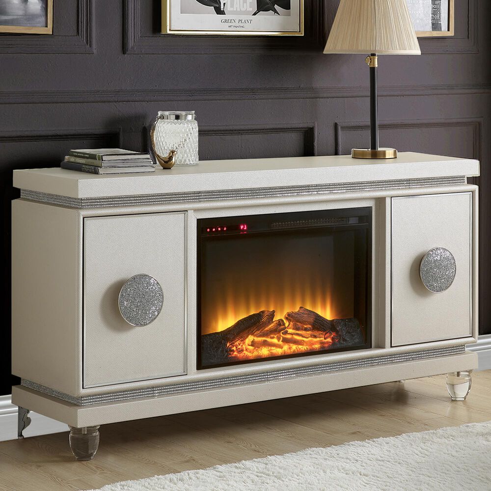 Gunnison Co. Noralie Fireplace in Ivory, , large