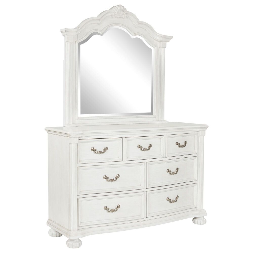 Ashley Montelaine 4-Piece California King Panel Bedroom Set in Antique White, , large