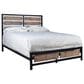New Heritage Design Elk River 3-Piece King Bedroom Set in Rustic Brown and Black, , large