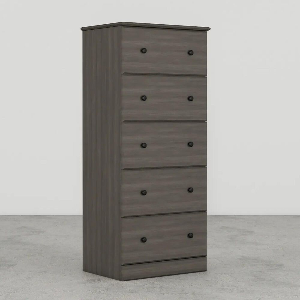 Lemoore Essential 52&quot; 5-Drawer Chest in Storm Grey, , large