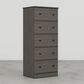 Lemoore Essential 52" 5-Drawer Chest in Storm Grey, , large