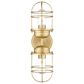 Golden Lighting Seaport 2-Light Wall Sconce in Brushed Champagne Bronze, , large