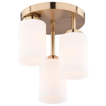 Vaxcel Park Ridge 3-Light Flush Mount in Champagne Gold, , large
