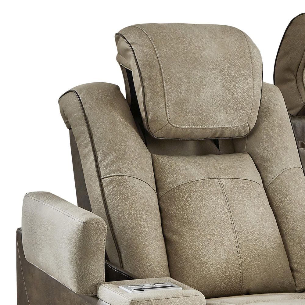 Ashley Next-Gen DuraPella Power Reclining Sofa in Sand, , large