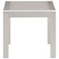 Linon Home Decor Karah Outdoor Anodized Side Table in Grey, , large