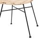 Baxton Studio Manhattan Side Chair in Natural Brown and Black (Set of 2), , large
