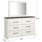 Ashley Gerridan Dresser and Mirror in White and Gray, , large