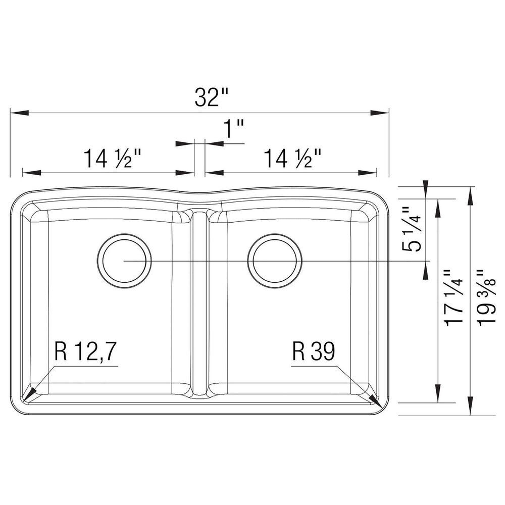 Blanco Diamond Equal Low Divide Double Bowl Kitchen Sink in Soft White, , large