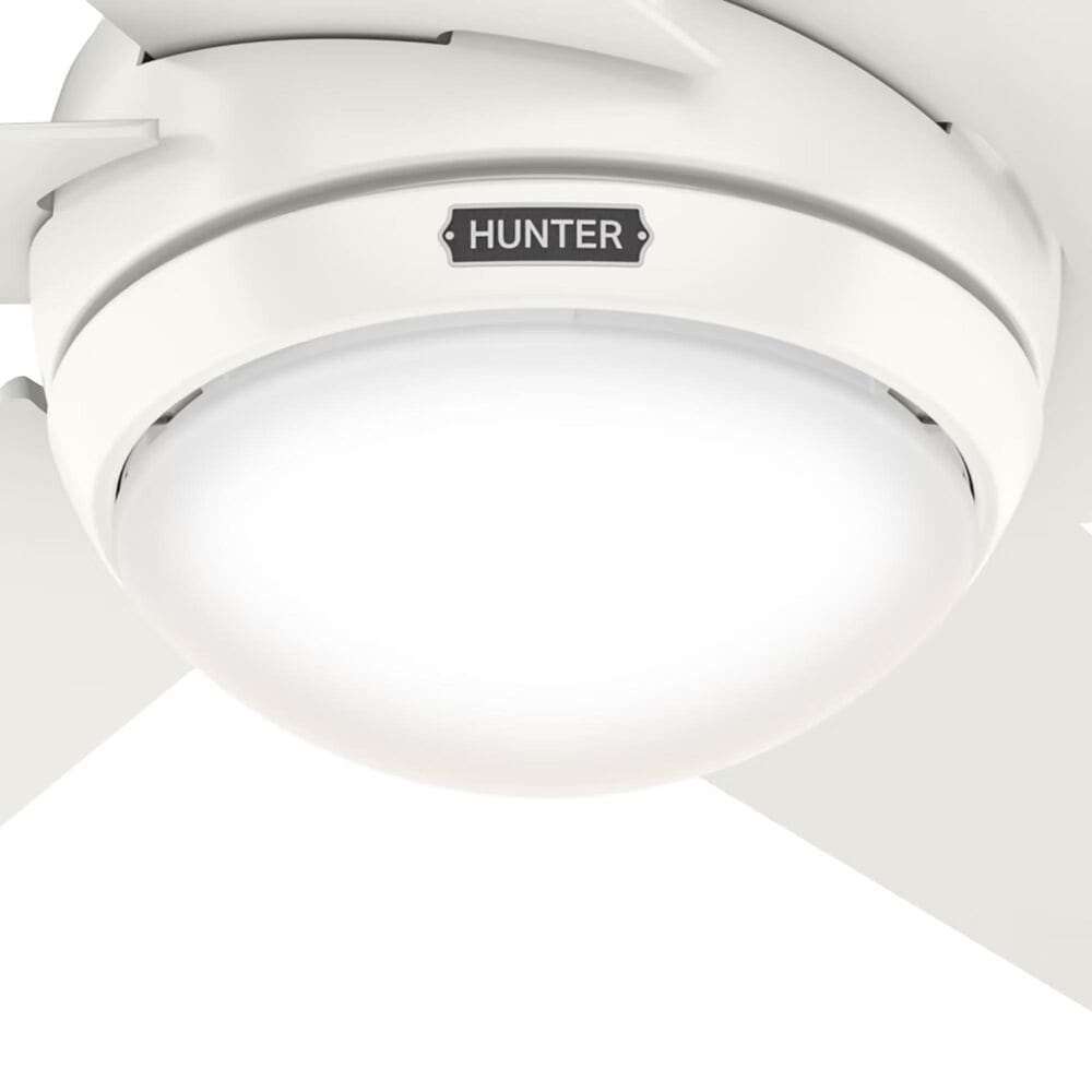 Hunter Sotto 52&quot; Ceiling Fan with LED Lights in Fresh White, , large