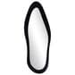 Maple and Jade 65" x 26" Velvet Abstract Wavy Wall Mirror in Black, , large