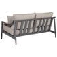 Ashley Ocean Beach Stationary Loveseat with Cushions in Gray, , large