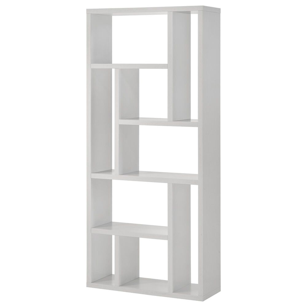 Everly Living Reagan Bookcase in White, , large