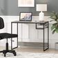 HOMLUX Moretti 35" Study Desk with Open Storage Space in French Oak Grey, , large
