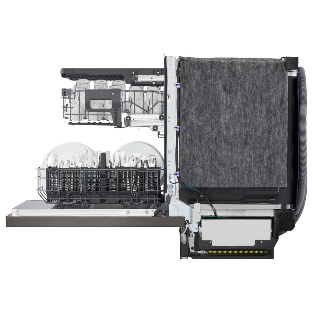 LG 24" Built-In Pocket Handle Dishwasher with SteamAssist in Black Stainless Steel, , large